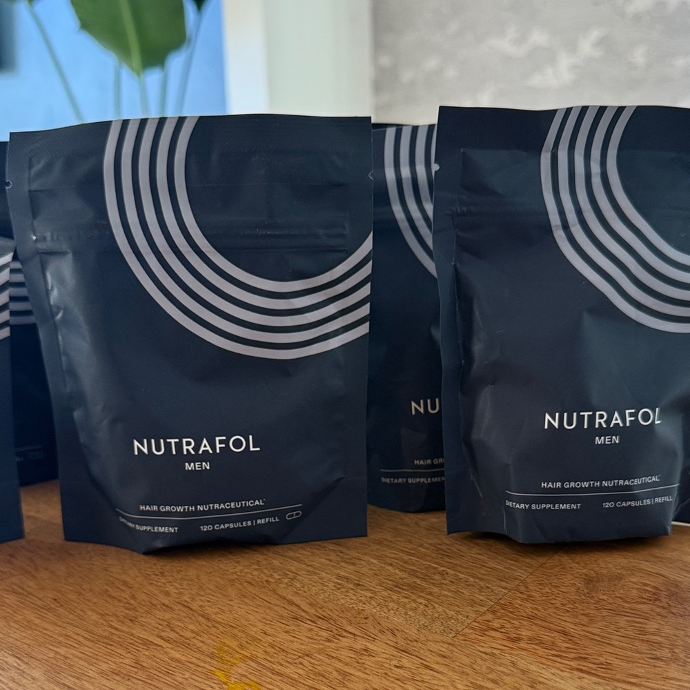 Nutrafol Men Hair Growth Nutraceutical Support Refill Bag 120 Capsules - Picture 1 of 6